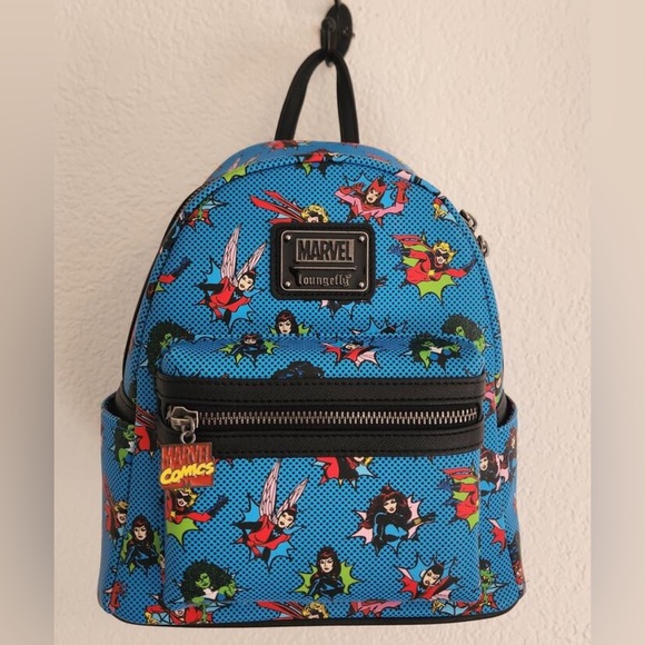 Loungefly Handbags - Loungefly Marvel Exclusive Women of Marvel Mini Backpack Hardtag NWT